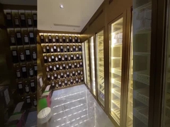 کابینت شراب استیل ضد زنگ با طراحی ساده برای مصارف خانگی