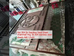 Aisi 304 Sb ورق فولاد ضد زنگ حلقه زنجیر 2b 304 ورق فولاد ضد زنگ 4x8 1.2mm