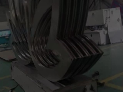 304 طراحي سفارشي آينه شلپر بنفش باغ در فضای باز مجسمه فولاد ضد زنگ