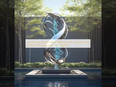 سفارشی 304 3D آینه پولیش 316L فولاد ضد زنگ مجسمه سازان برای فضای باز