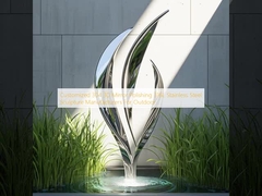 سفارشی 304 3D آینه پولیش 316L فولاد ضد زنگ مجسمه سازان برای فضای باز