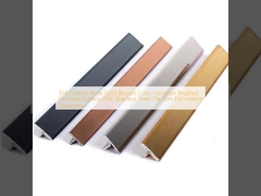 304 سفارشی طلایی طلایی برنز رنگ لرزش برش سطح پایان 316L فولاد ضد زنگ کاشی تراش برای تزئینات داخلی