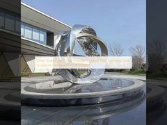 نقره ای طلایی خاکستری رنگ پودری با پوشش 316L مجسمه فولاد ضد زنگ برای دکوراسیون خارجی