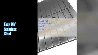 ورق های موزاییک استیل ضد زنگ آسان DIY