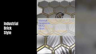 نوارهای موزاییک آجری به سبک صنعتی