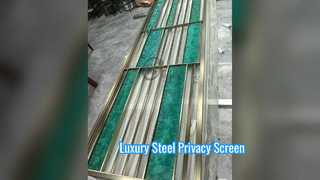 صفحه نمایش حریم خصوصی لوکس اتاق جداکننده مدرن استیل