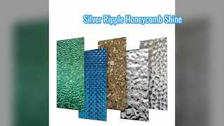 لانه زنبوری موجی موج آب آینه نقره ای