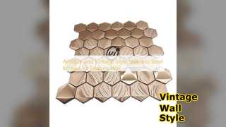 موزاییک قدیمی استیل ضد زنگ برای دیوارها