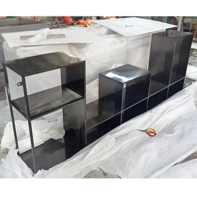 کابینت های صفحه نمایش فلزی با آبکاری تیتانیوم PVD مشکی ODM ضد سایش