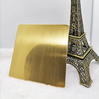 ضد اثر انگشت PVD آینه ورق استیل ضد زنگ طلایی با روکش فلزی