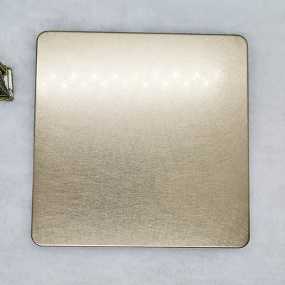ویبره شامپاین- طلایی رنگ ورق فولادی ضد زنگ PVD آبکاری تیتانیوم