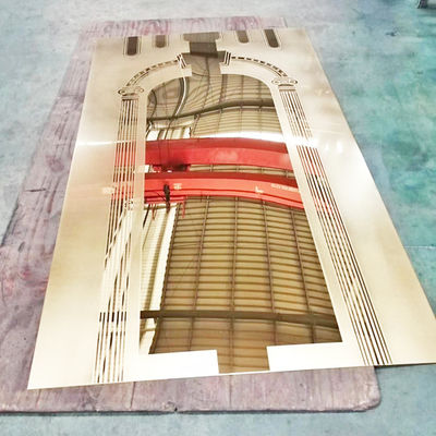 قیمت خوب ورق استیل ضد زنگ آینه رنگی آینه ای با مهره جزئی بلاست شده به سبک کلاسیک آنلاین