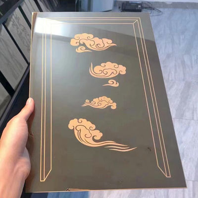 قیمت خوب نمونه کوچک سفارشی ورق فولادی ضد زنگ حکاکی سیاه آنلاین