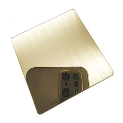 قیمت خوب ورق استیل ضد زنگ شامپاین رنگی 316L دکوراسیون حمام آنلاین