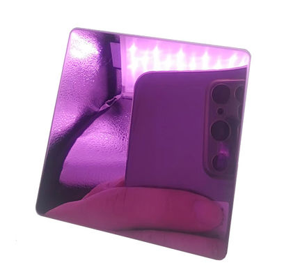 قیمت خوب ورق رنگی استیل 8K صورتی رنگ برای دکوراسیون داخلی هتل KTV پوشش ضد اثر انگشت آنلاین