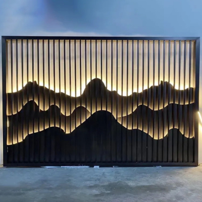 Customized Mountain Hill Brass Brown 304 Stainless Steel Screen For Entrance