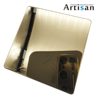 قیمت خوب شیمپین طلا 201j1j2 رنگ فولاد ضد زنگ ورق آینه فولاد فولاد فولاد فولاد PVD پوشش برای آسانسور آنلاین