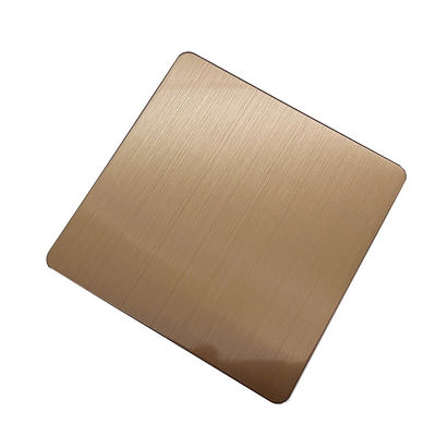 قیمت خوب خط مو آینه رنگ قهوه ای پولیش شده ضخامت 1 میلی متر فولاد ضد زنگ 304 یا 201 آنلاین