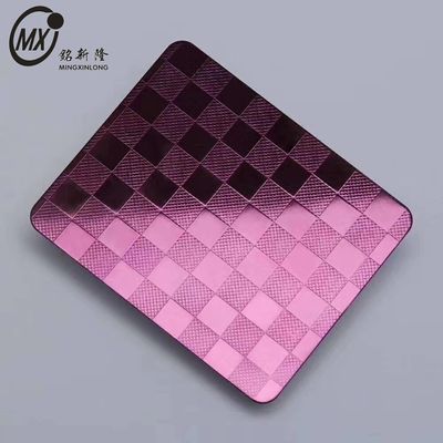 قیمت خوب 304 رنگ بنفش بنفش صفحه فولاد ضد زنگ برای طراحی داخلی دیوار آنلاین