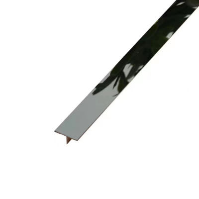 قیمت خوب Black Gold Mirror 8K 304 Stainless Steel T Trim Strips For Wall Interior آنلاین