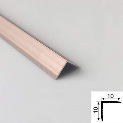 قیمت خوب Champagne Gold Color Beadblasted 304 Stainless Steel Trim Strips For Tile Wall آنلاین