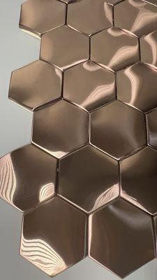 قیمت خوب قسمت داخلی اتاق 8k آینه فولاد ضد زنگ ضخامت ورق 1mm طلایی رز آنلاین