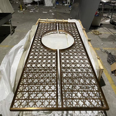 قیمت خوب 304 201 فلزی سطح خط مو طلا فولاد ضد زنگ صفحه نمایش اتاق نشیمن آنلاین