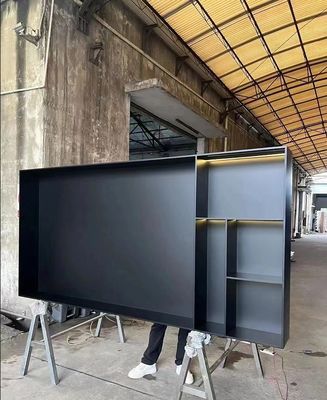 قیمت خوب کابینت های نمایش فلزی از فولاد ضد زنگ 304 سیاه برای ذخیره و نمایش شراب در خانه و تجاری آنلاین