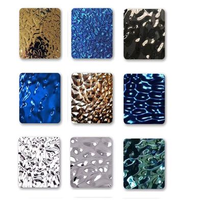 قیمت خوب  Embossed Pattern Colored Stainless Steel Sheet | Textured Design آنلاین