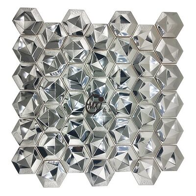 Hot Sale Factory - Direct Rhombus Irregular Diamond Shape Metal Stainless Steel Mosaic - Competitive Price