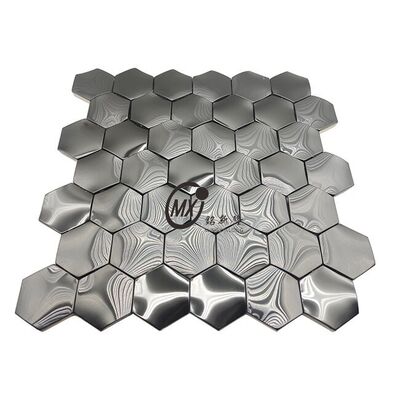 قیمت خوب موزاییک فولادی فولادی آینه سیاه - ضخامت 3mm 300x300mm ورق برای تزئینات داخلی آنلاین