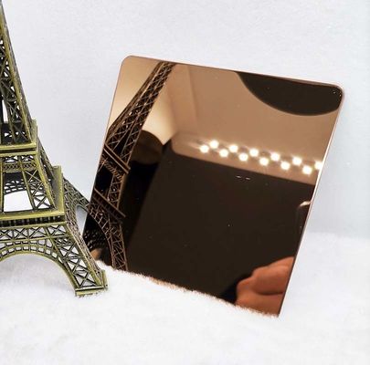 قیمت خوب 0.55 تا 3 میلی متر آینه ورق فولادی ضد زنگ مس قرمز جلا داده شده برای تزئین دیوار آنلاین