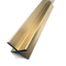 پروفیل تزئینی گوشه ای از جنس استنلس استیل معماری Hairline Brass 316L 0.95mm