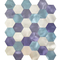 ویبره فلزی هگزاگو موزاییک آلومینیومی کاشی ضد زنگ 12*12 اینچ
