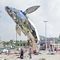 مجسمه‌های استیل ضد زنگ هنر مدل‌سازی ماهی نهنگ در فضای باز AISI ASTM 201 با نور