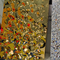 316L طلایی درخشان آینه رنگ فولاد ضد زنگ ورق های متوسط آب موج عسل گلدان دیوار پوشش