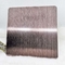 Moire Brushed Hairline Plate Stainless Steel Rose Red Nano Anti-Fingerprint Anti