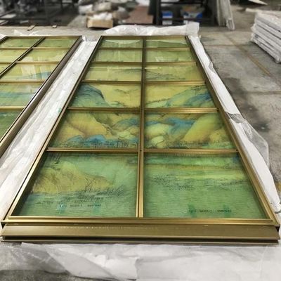 قیمت خوب پارتیشن شیشه ای استیل ضد زنگ Hairline HL 120*300cm پانل های زینتی ورق فلزی آنلاین