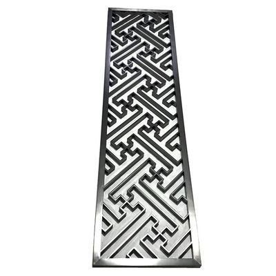 قیمت خوب رزگلد مشکی برنز عتیقه خط موی برس خورده با الگوی هنری آینه استیل صفحه نمایش پارتیشن اتاق جداکننده آنلاین