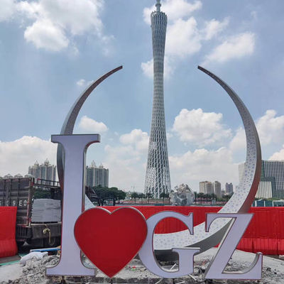 قیمت خوب ODM Splend 304 مجسمه های تزئینی فولاد ضد زنگ در فضای باز مدل سازی ماه کامل هنر نقاشی رنگ 316L مجسمه آنلاین