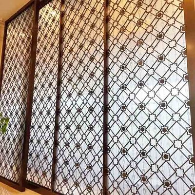 قیمت خوب مدرن 304 316 201 طلا رز برنز آینه خط مو برش لیزری توخالی صفحه نمایش فلزی استیل ضد زنگ جدا کننده اتاق پارتیشن آنلاین