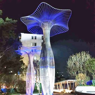 قیمت خوب 316l زیور آلات باغ قارچ فلزی مجسمه ضد زنگ دوام آنلاین