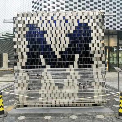 قیمت خوب ODM Splend 304 تزئینی طراحی شده مجسمه های فولاد ضد زنگ شکل حرف M نقاشی های هنری حیاط بیرونی مجسمه های رنگی آنلاین