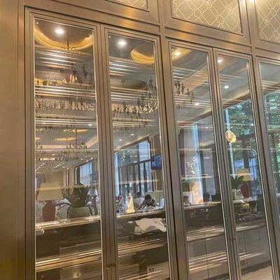 قیمت خوب کابینت شراب استیل ضد زنگ SUS201 با روکش PVD درب شیشه ای آنلاین