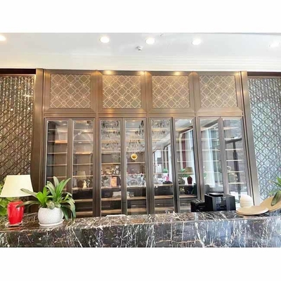 کابینت شراب شیشه ای نمایشگر گوانگدونگ و 304 استیل ضد زنگ