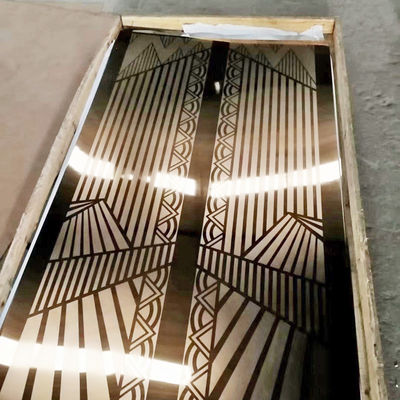 قیمت خوب نقره آینه رنگ 304 فولاد ضد زنگ صفحه حک شده برای بلند کردن آنلاین