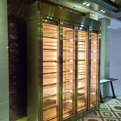 قیمت خوب کابینت شراب استیل ضد زنگ با طراحی ساده برای مصارف خانگی آنلاین