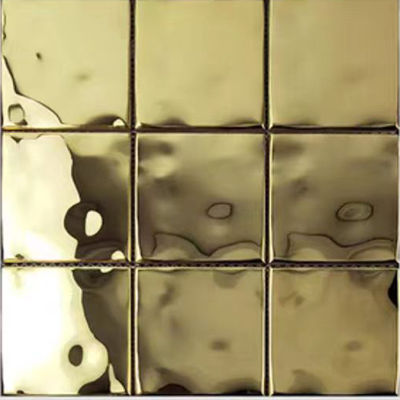 قیمت خوب SUS Art شخصی سازی شده با طرح موج آب رنگارنگ استیل ضد زنگ تزئین کاشی دیواری رستوران اتاق نشیمن آنلاین