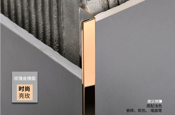 قیمت خوب 201 304 316L کانال فولادی ضد زنگ نمایه تریم برای لبه کاننر آشپزخانه سرامیکی یا محافظ تزئینی لبه دیوار آنلاین