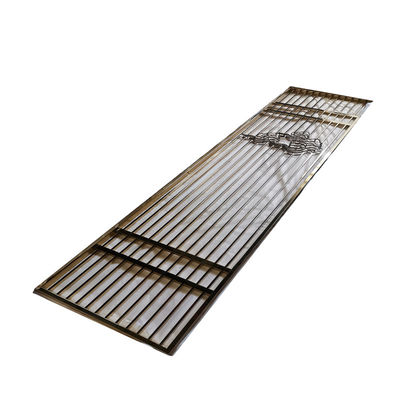 قیمت خوب 304 تولید کننده سفارشی فلز بالا پایان فولاد ضد زنگ صفحه نمایش تزئینات داخلی لابی پارتیشن آنلاین